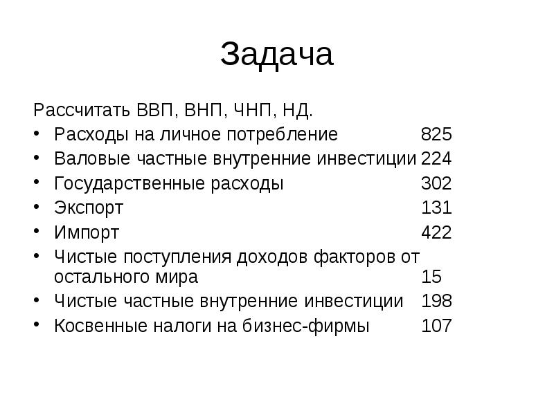 Вопрос ответ ввп. Задачи на ВВП С решением. ВВП И ВНП как рассчитать. Задача по ВВП С решением. Государственные расходы на ВНП.